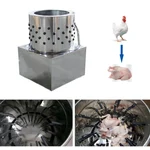 Made in India Commercial 3 Birds Chicken De-feathering Machine with 0.33 HP Lakshmi Motor
